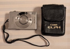Canon ELPH 2 35mm Compact Film Point  Shoot Zoom Camera with Case - See video