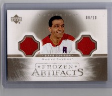 2005-06 Upper Deck Artifacts Frozen Artifacts Bernie Geoffrion 09/10 Montreal