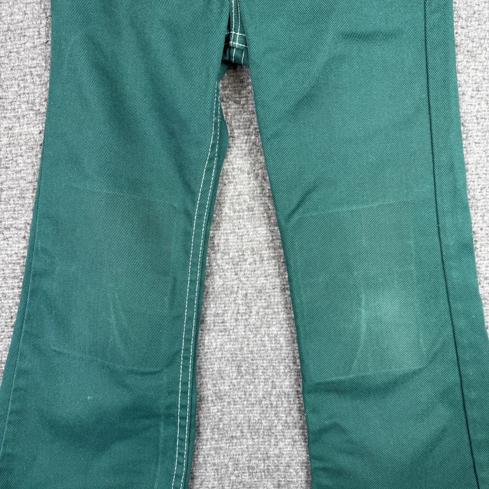 Pantalones de mezclilla vintage Levis Bell niños 6 (20x19) verde acampanado Big E Western años 60 Foto 2 de 4