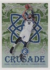2016-17 Panini Excalibur Crusade Camo Karl-Anthony Towns #15 o6n