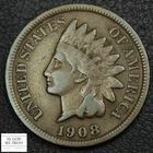 1908 S Indian Head Copper Cent 1C