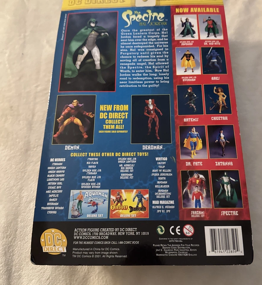 Figura de acción DC Direct The Spectre Hal Jordan otros mundos JSA brilla en la oscuridad NUEVO Foto 2 de 2