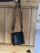 Vivienne Westwood Black Vegan Leather Crossbody Bag In Box and Dust Cover VGC