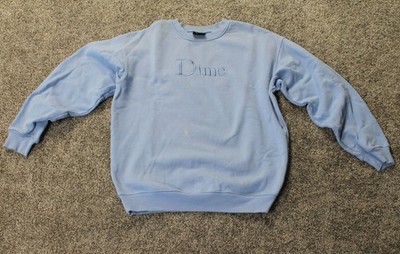 Worn Baby Blue Dime Logo Crewneck Sweater Size M Skate