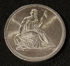 Seated Liberty Dollar Style .999 Silver 1 Oz Art Round Bullion Nice & Original