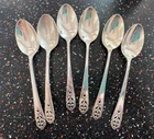 6 Queen's Lace by International Sterling Silver Teaspoons