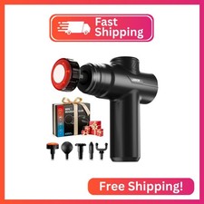 LEERCON Massage Gun with Heat, Deep Tissue Back Massager Gun Gifts for Men