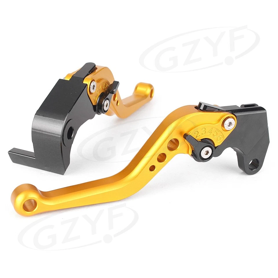 Palancas de embrague de freno cortas CNC para motocicleta Suzuki GSXR600 GSXR750 K4 2004-2005 Foto 3 de 4