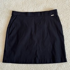 Rafaella Black Stretch A-Line Skort Activewear Shorts Underneath Pockets Medium