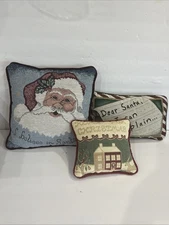 Set of 3 Vintage Victorian Looking Christmas Holiday Decorative Stacking Boxes