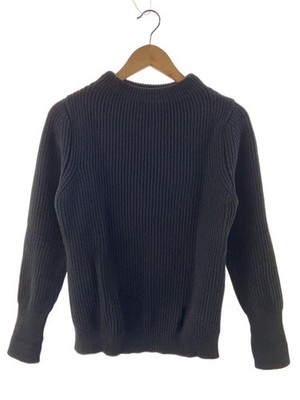 ANDERSEN-ANDERSEN Knit Sweater (Thick), XS, Wool, Black, Solid Color