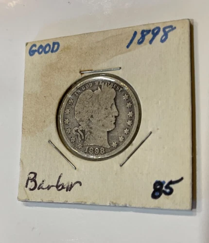 1898-P Barber Quarter ungraded