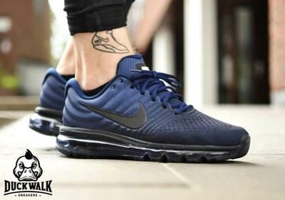 Nike Air Max 2017 Shoes Binary Blue Black Obsidian 849559-405 Men's Multi Size