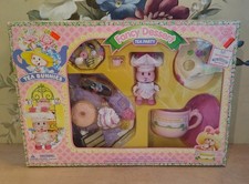 Vintage Tea Bunnies Fancy Dessert Tea Party Playset NIB