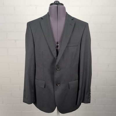 Hugo Boss Selection Howard/Court Sakko 38 S Dunkelgrau Guabello Super 150s Wolle
