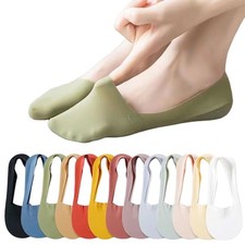 5 Pairs Women Summer Thin Quick Dry Boat Socks Breathable Non Slip No Show Socks