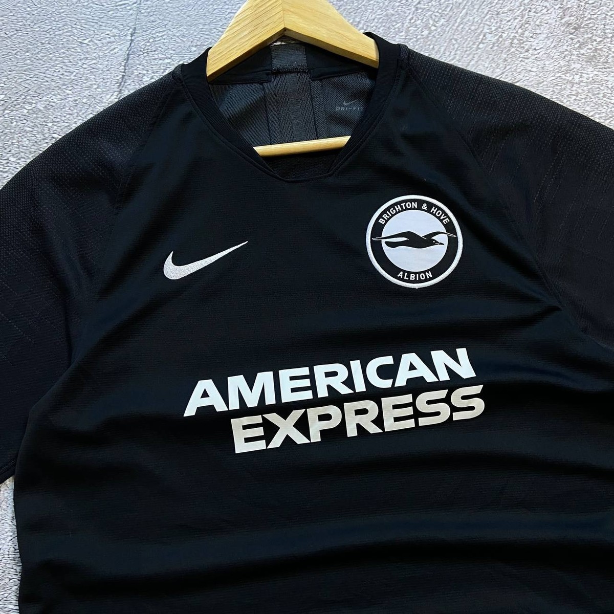 Nike Brighton 2019/20 Away Jersey Black Size M American Express | eBay