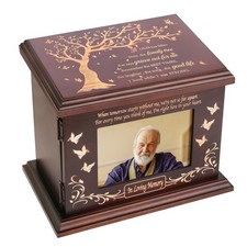 Cremation Memorial Urns for Human Ashes Adult Male Female, Wooden Picture Frame