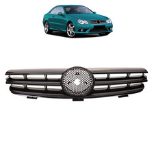 Sport K&uuml;hlergrill Schwarz glanz f&uuml;r Mercedes Benz CLK (C209 A209) ab 2002-2010
