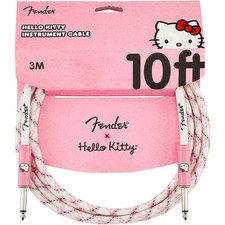099-0818-123 Fender x Hello Kitty Straight to Guitar Cable 10 ft. Pink