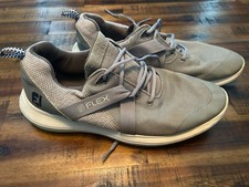 Footjoy FJ Flex Golf Shoes Men's 10 Gray 56106 Spikeless Athletic Shoes