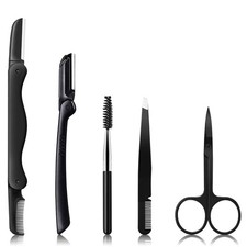 Eyebrow Razor, Eyebrow Kit, 5 in 1 Eyebrow Trimmer, Eyebrow Grooming Set for ...