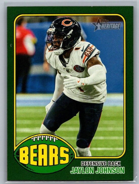 #86 Jaylon Johnson - Chicago Bears 2026 Topps Heritage Green Border