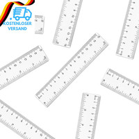 25 StüCk Lineal 15 Cm, Transparentes Kunststofflineal 15 Cm, Klar Transparentes