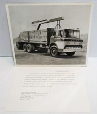Ford 1959 Tilt Cab Tandem C-950 Truck Vintage Original Press Photo 8x10 Bw Ford 1959 Tilt Cab Tandem C-950 Truck Vintage Original Press Photo 8x10 Bw