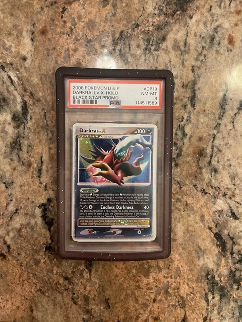 Pokemon TCG Darkrai LV.X DP19 Diamond and Pearl Holo Black Star Promo PSA 8