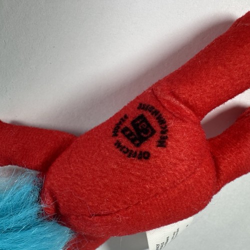 Burger King Plush Thing 2 Cat In The Hat Dr Seuss 2003 5.5" Red Blue Toy - Picture 7 of 10