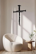 RESACO Wall Cross Jesus Crosses Decor Religious 16.8"L x 10.3"W, Black