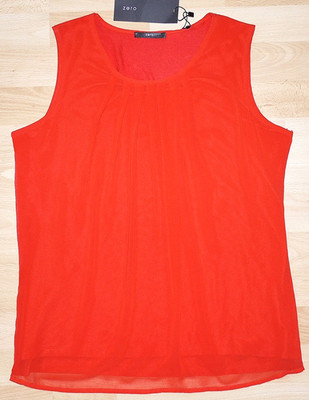 ZERO Top Gr.40 rot Shirt Bluse Chiffon Set ++Neu++