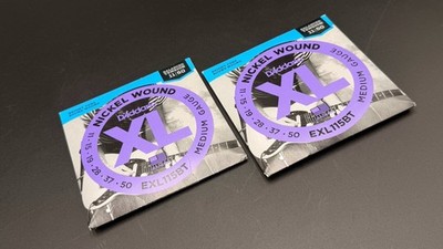 Lot of 2 D Addario EXL115BT Nickel Wound Guitar Strings 11-50