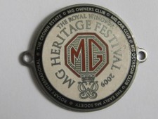 MG  CAR  BADGE, MGB, MGB GT, MGC, MGA, MIDGET, RV8, MGF, MAGNETTE,SV,SR,TC,VA,TF