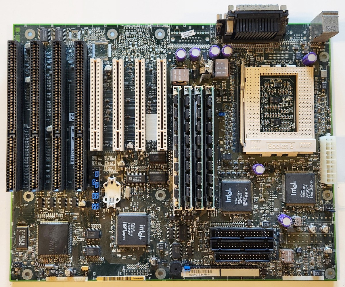 Socket 8 Motherboard (for Intel Pentium Pro CPU) - Vintage - P/N