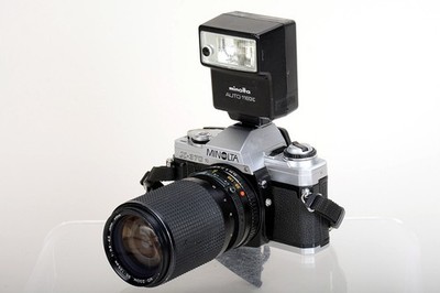 Minolta MD Zoom 35-135mm f/3.5-4.5 +X-370 Camera +Auto 118x Tested Good  716-483
