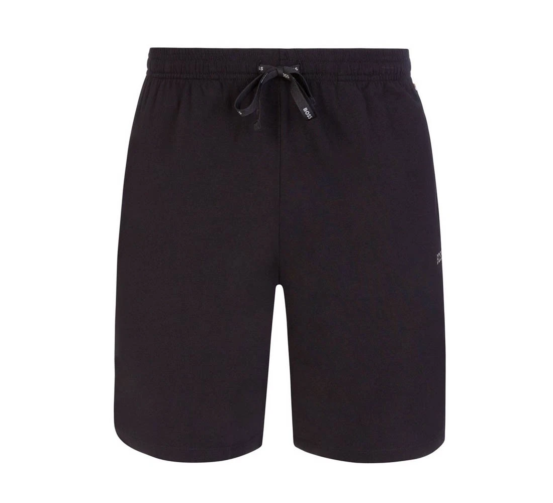 Hugo Boss Mens Shorts Mix & Match Loungewear Thin Cotton Slim Short in Black