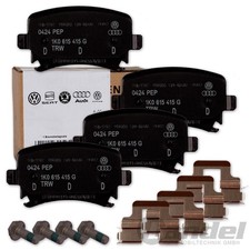ORIGINAL VW BREMSBELÄGE HINTEN für TOURAN PASSAT 3C GOLF 5 6 AUDI A3 A4 B7 A6 C6