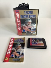 Tecmo Super Bowl Sega Genesis CIB Complete w/ Hang Tab TESTED