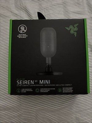 New Razer Seiren V3 Mini Ultra-Compact USB Microphone Black Tap To Mute Sealed