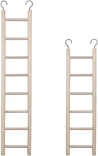 2Pcs Birdie Basics Wooden Ladder for Bird Cage Climbing Ladder Toy for Parakeets