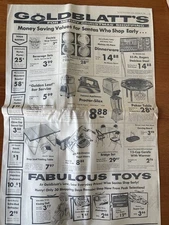 Goldblatt’s Department Store 1963 Newspaper Ad Clipping South Bend IN