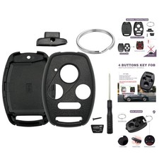 4 Button Key Fob Shell Case Fits for Honda 2003-2012 Accord / 2006-2013 Civic EX