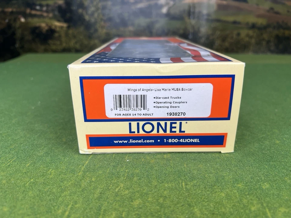 LIONEL 1938270 WINGS OF ANGELS LISA MARIE BOXCAR O GAUGE BOXCAR WWII NAVY MINT - Image 2 of 4
