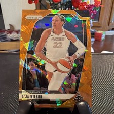 2024 Panini Prizm WNBA A'ja Wilson #86 Orange Ice Prizm