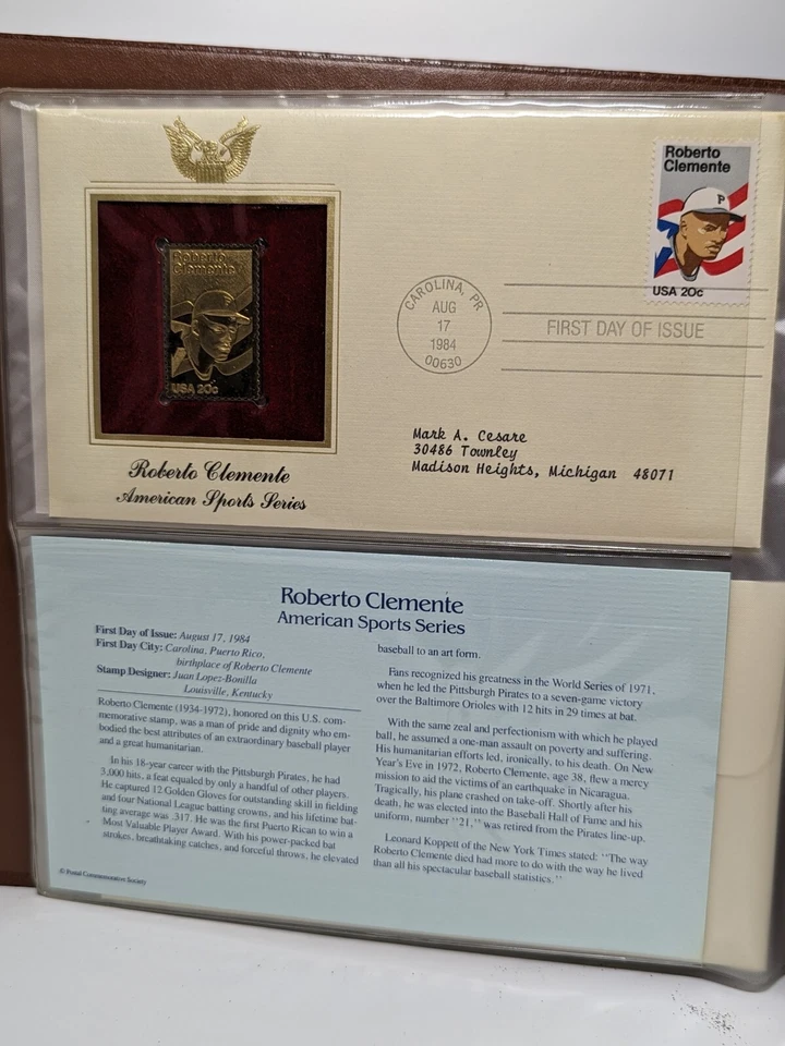 Golden Replicas of United States Stamps Proof 22K Gold, 1 Album 1984-1985 (41ct) - Image 3 of 4