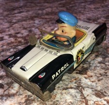 Rare Vintage Ford Fairlane 500 Friction Patrol Car, Made in Japan Unbranded 1960