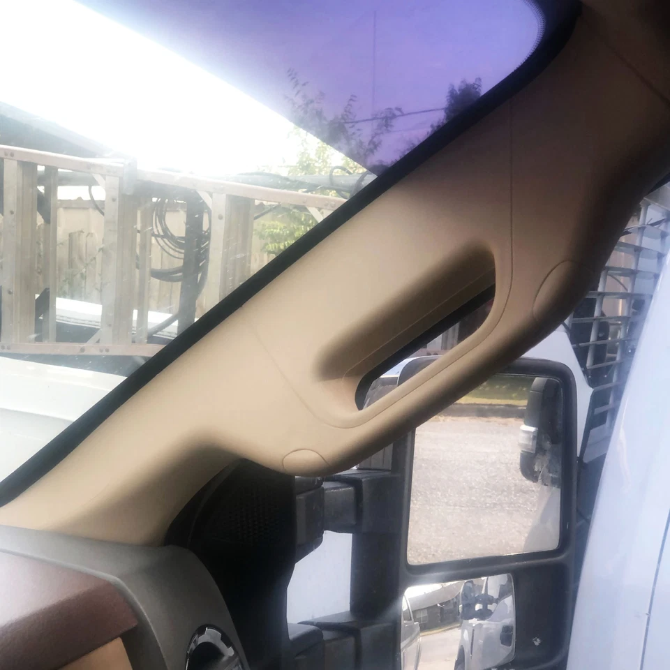 FOR 2011-16 Ford F250 F350 F450 F550 Super Duty Right A Pillar Handle Tan Trim - Image 3 of 4