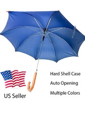  2 Pack Medium Umbrella with Auto Open  Hard Shell Case